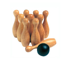 Bowling Set hot sale Wooden mini bowling toy